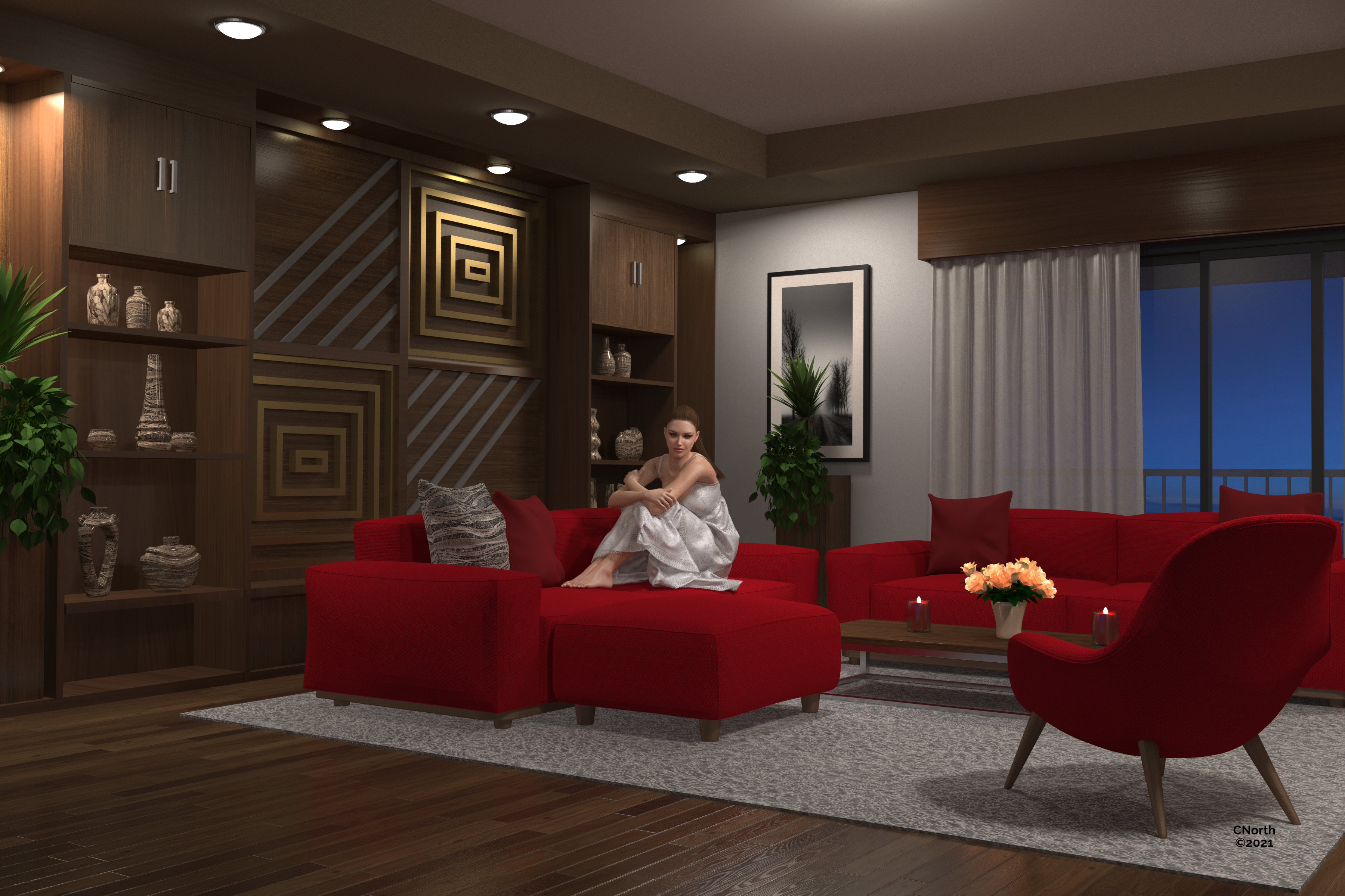 Modern apartment series - livingroom